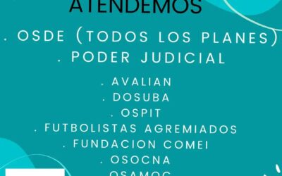 Obras sociales que atendemos
Consultar por otras obras sociales.
Ante cualqui…